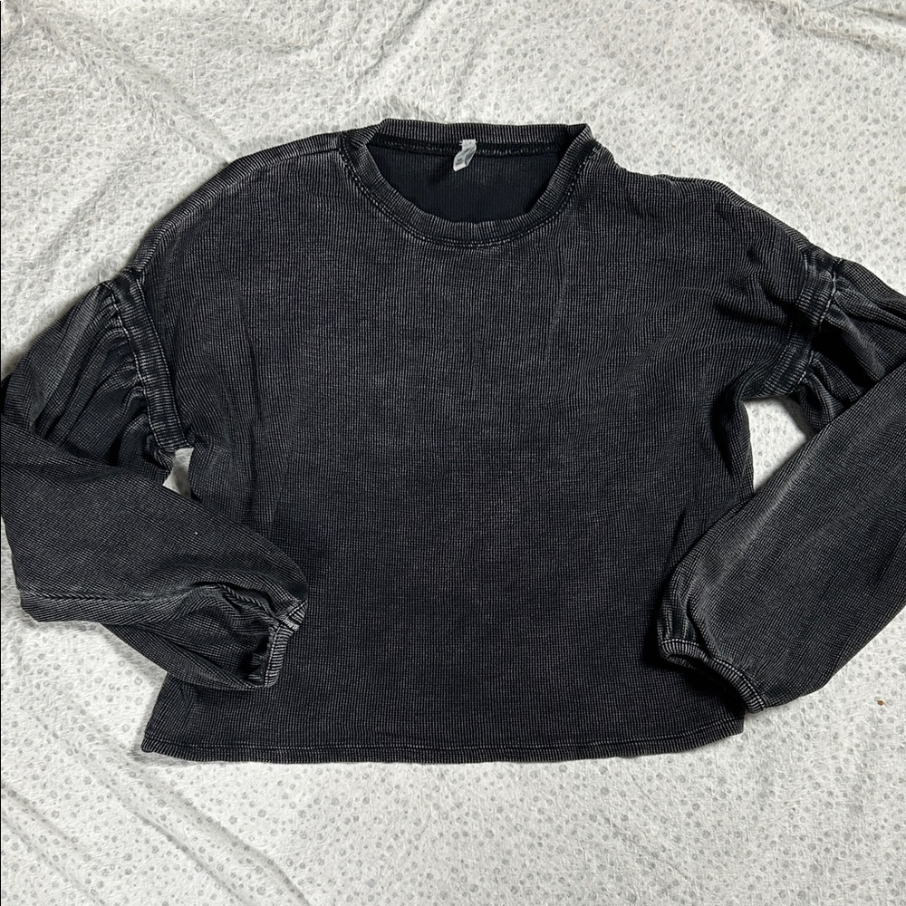 Chic Black Long Sleeve Blouse